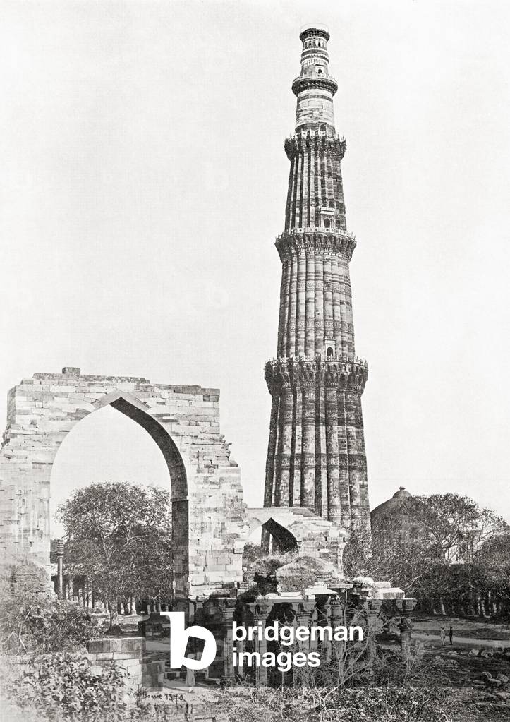 Qutub Minar, Qutb complex, Delhi in c.1900, from 'The Wonders of the World', pub. c.1920