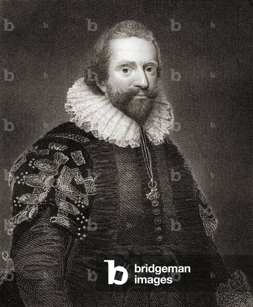 Portrait of  Lionel Cranfield, from 'Lodge's British Portraits', 1823 (litho)