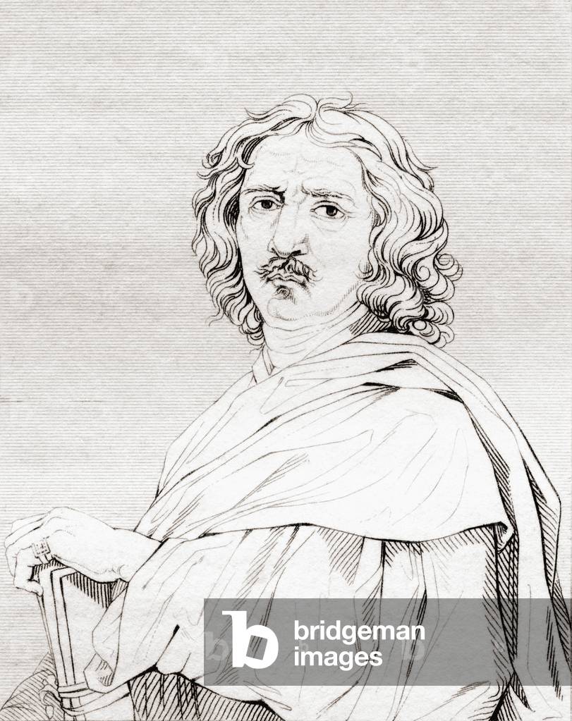 Nicolas Poussin, 1594 – 1665.  From The Historic Gallery of Portraits and Paintings, published 1808.