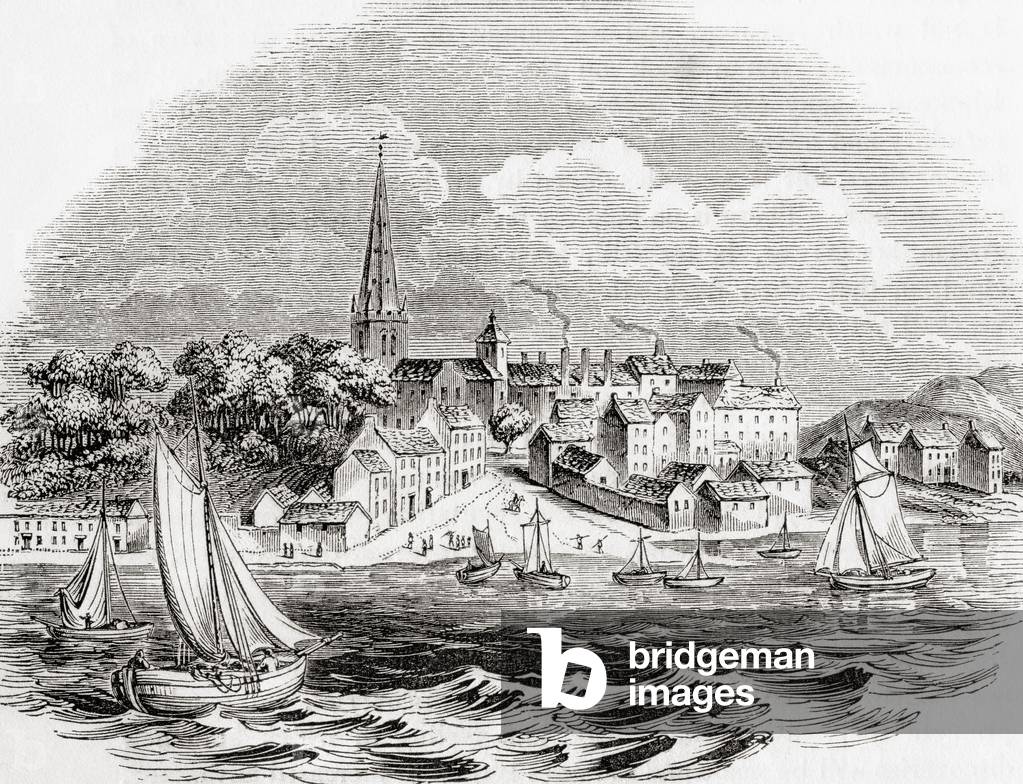 Londonderry, Northern Ireland, from Old England: A Pictorial Museum, pub. 1847