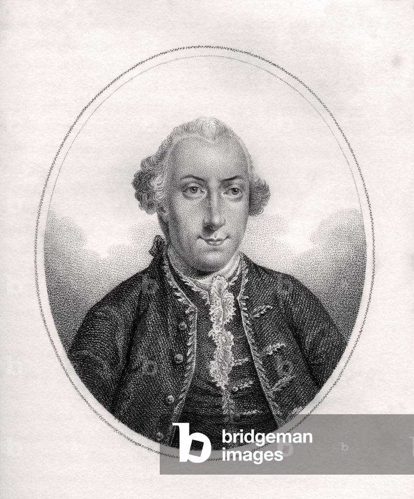 Frederick Calvert, illustration from 'A catalogue of Royal and Noble Authors, Volume V', published in 1806 (litho)