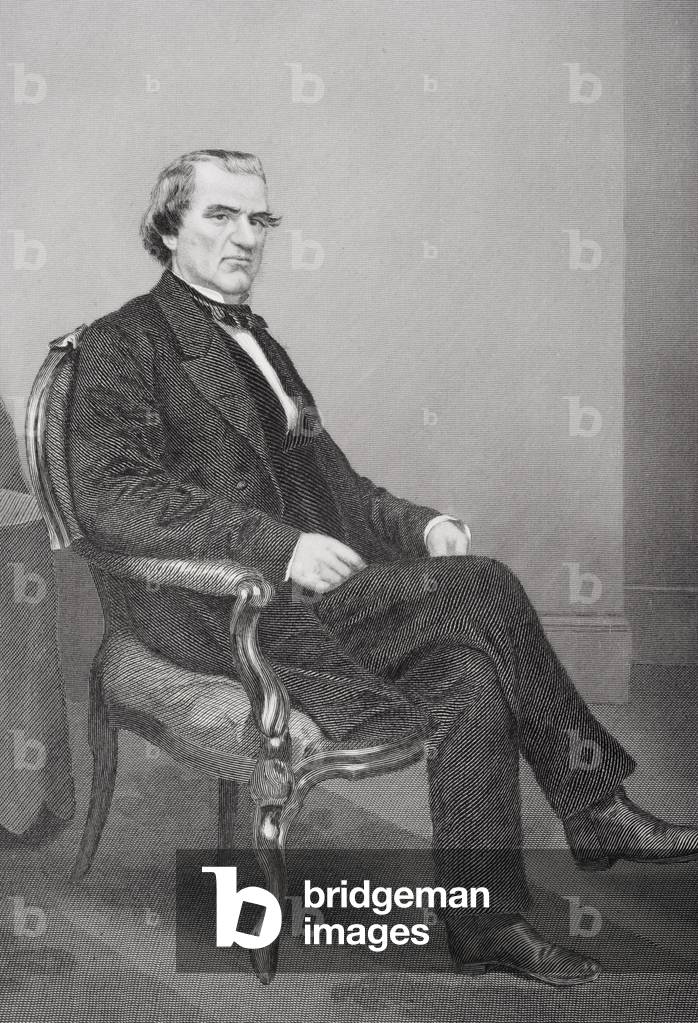 Andrew Johnson (1808-75) (litho)