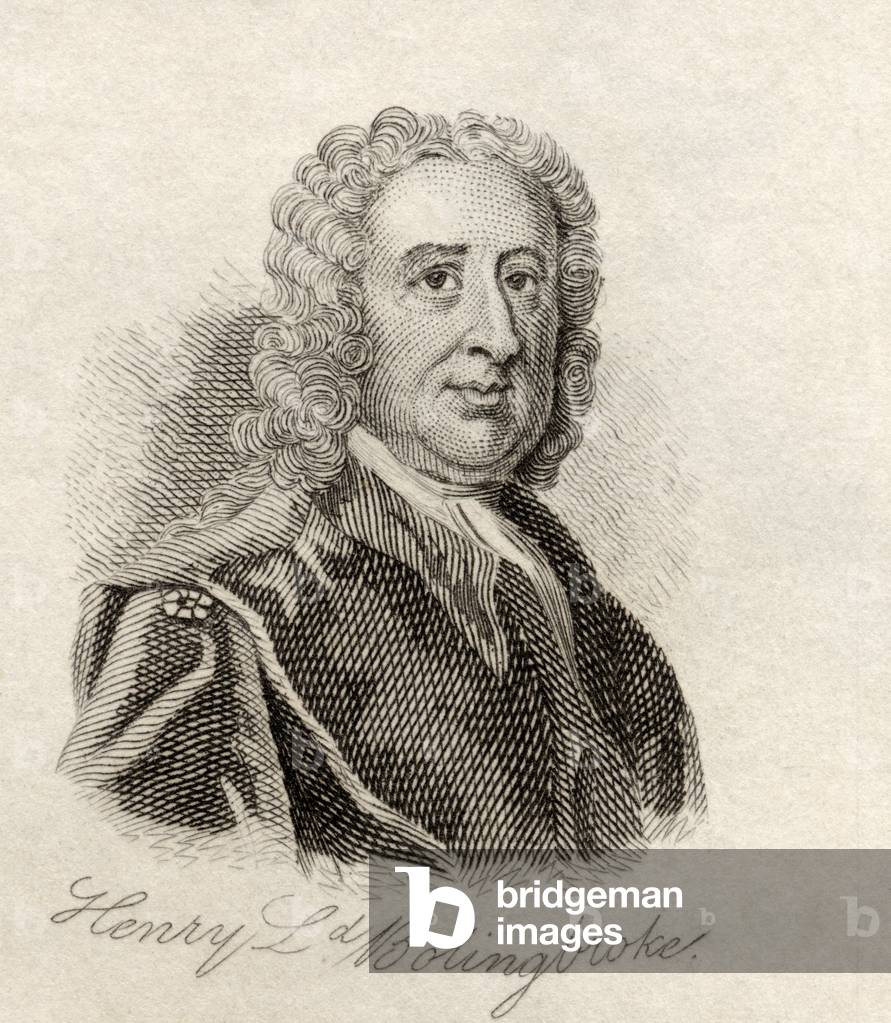 Henry St. John, 1st Viscount Bolingbroke, from 'Crabb's Historical Dictionary', published 1825 (litho)