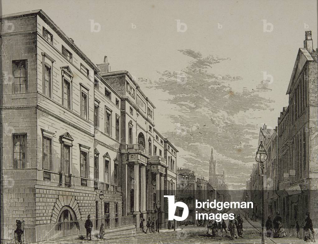 Edinburgh University in c.1880, from 'Scottish Pictures' published by the Religious Tract Society, 1886 (engraving)