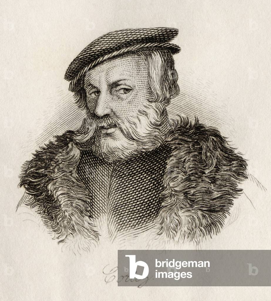 Hernan Cortes, from 'Crabb's Historical Dictionary', published 1825 (litho)