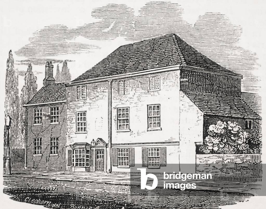 The Pied Bull, Islington, from 'Old England's Worthies' by Lord Brougham and others, published London, c.1880s (litho)