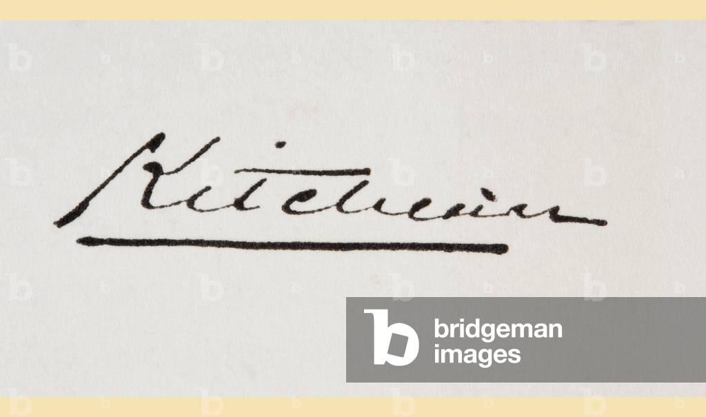 Signature of Lord Kitchener, from King Albert's Book, pub. 1915
