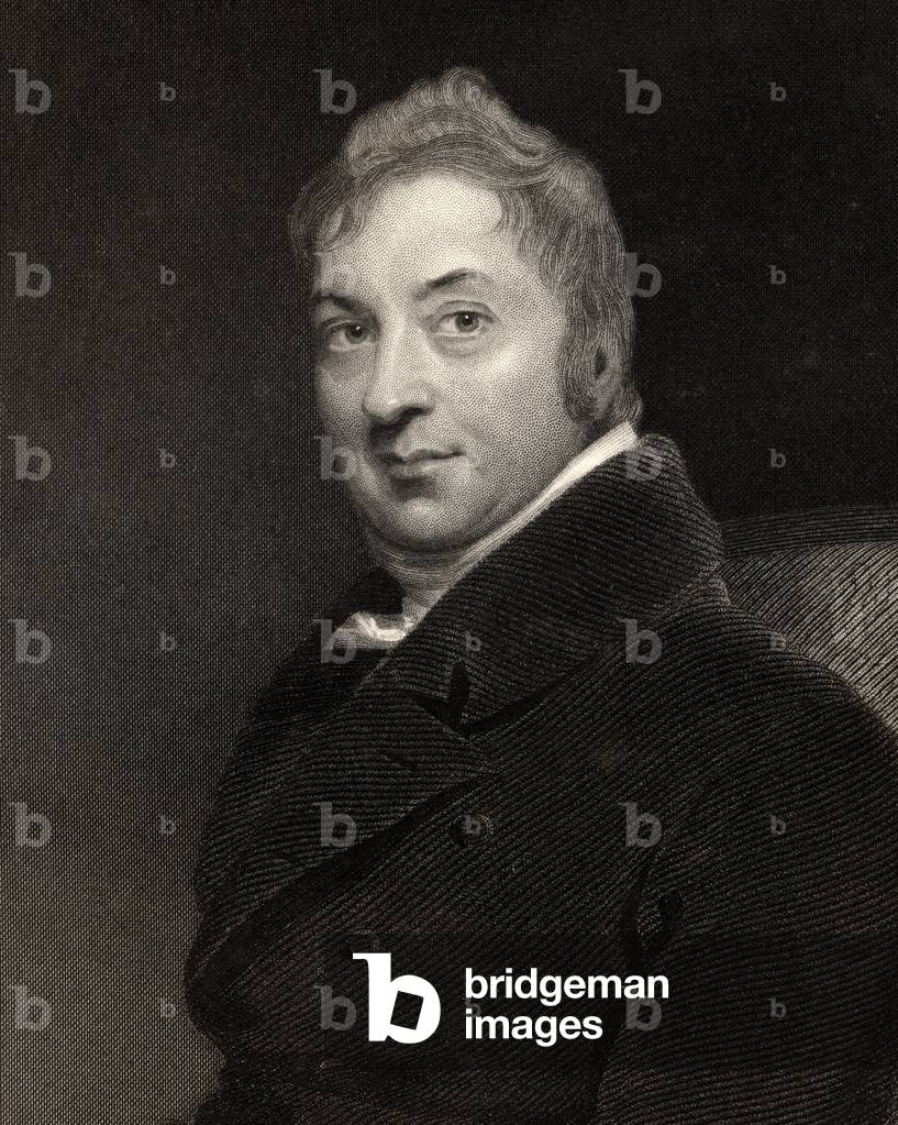 Edward Jenner, engraved by W.H. Mote, from 'The National Portrait Gallery, Volume III', published c.1820 (litho)