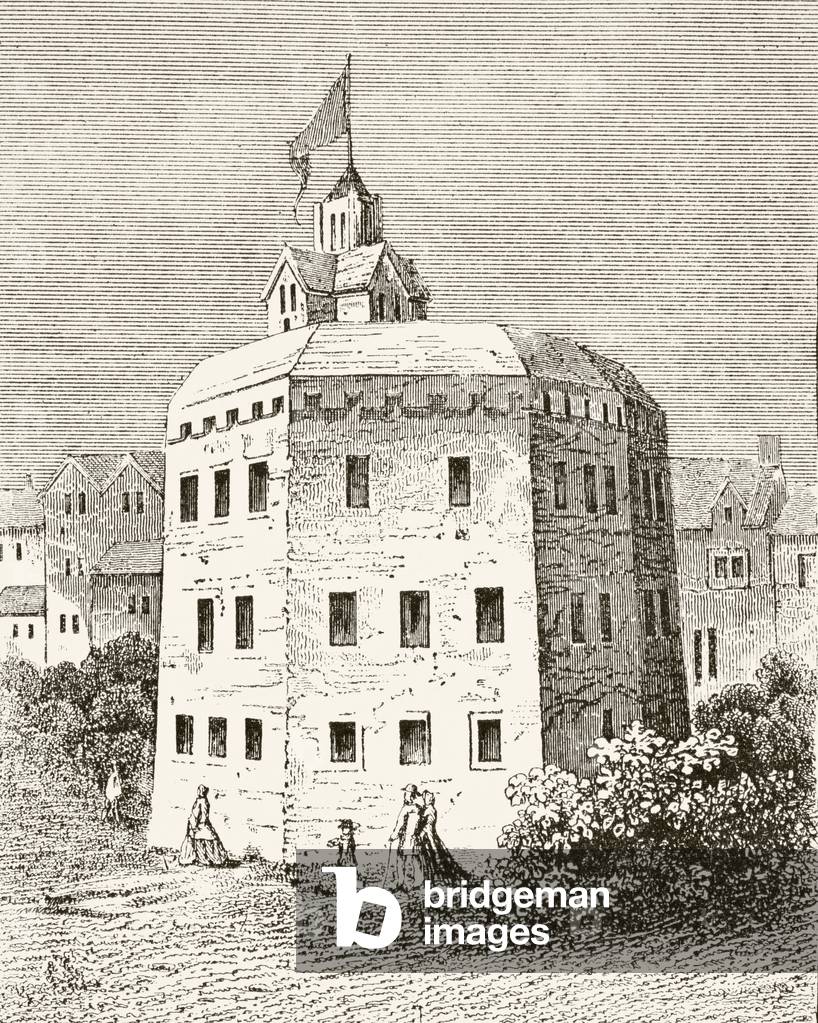 The Globe Theatre, Southwark, from 'The National and Domestic History of England' by William Hickman Smith Aubrey (1858-1916) published London, c.1890 (litho)