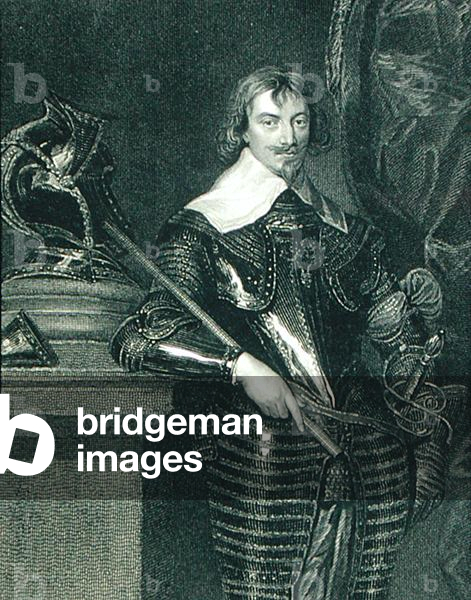 Portrait of Robert Rich (1587-1658) 2nd Earl of Warwick, from 'Lodge's British Portraits', 1823 (litho)
