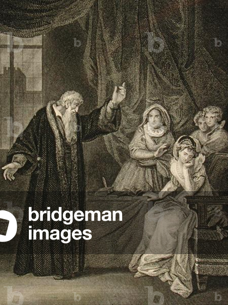 Mary, Queen of Scots (1542-87) and John Knox (c.1512-72) (engraving)