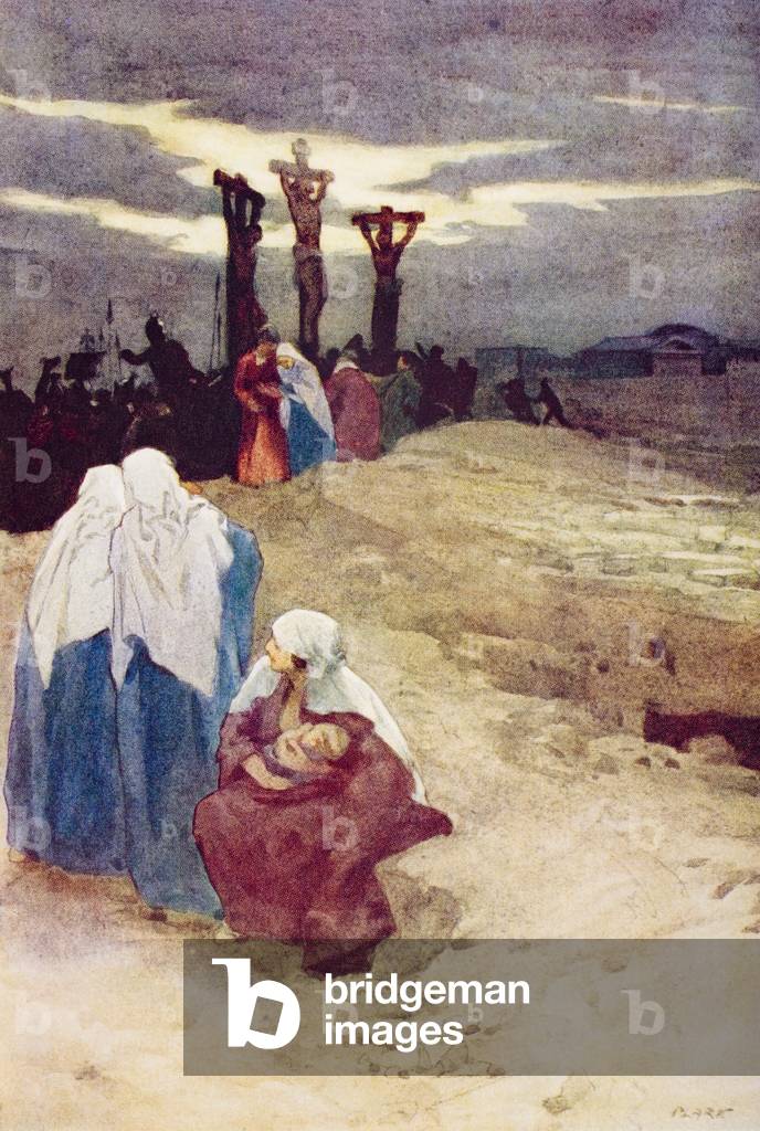 The Crucifixion, from the book The Outline of History by H.G.Wells Volume 2, published 1920.