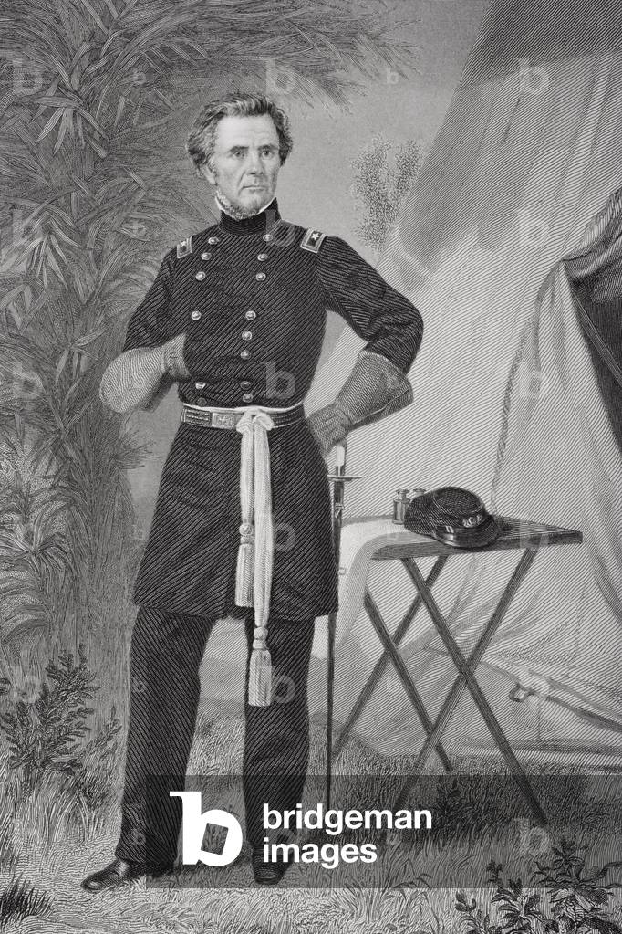 Portrait of Ormbsy McKnight Mitchel (1809-62) (litho)