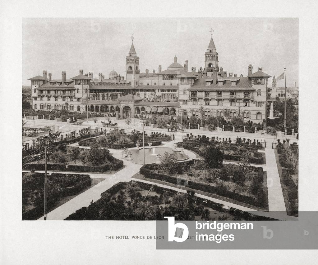 Hotel Ponce de Leon, St Augustine, USA, in 1890â's