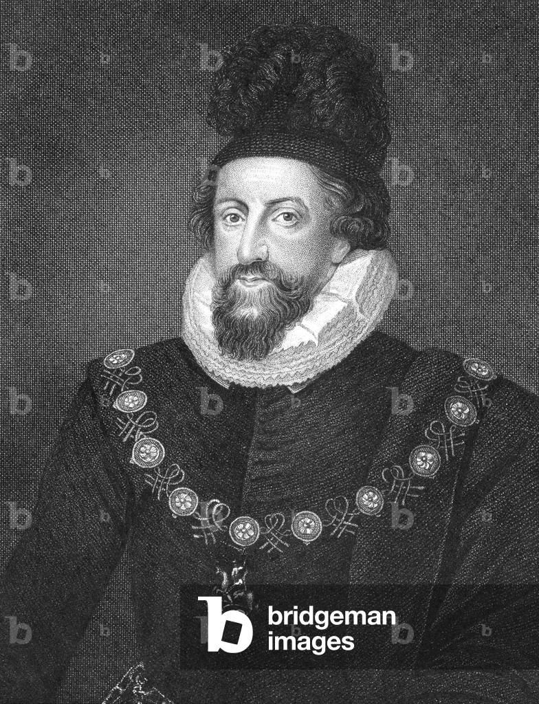 Portrait of Thomas Howard (1561-1626) 1st Earl of Suffolk, from 'Lodge's British Portraits', 1823 (engraving)