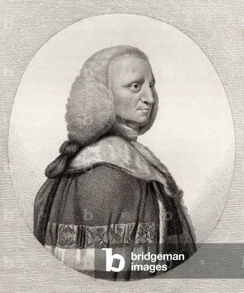 Lord George Lyttleton, engraved by Bocquet, illustration from 'A catalogue of Royal and Noble Authors, Volume IV', published in 1806 (litho)