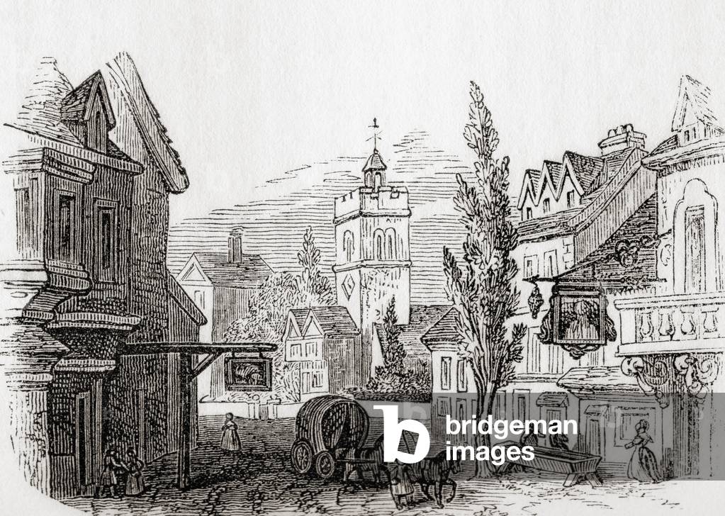 Islington, Greater London, England in 1760, from Old England: A Pictorial Museum, pub. 1847