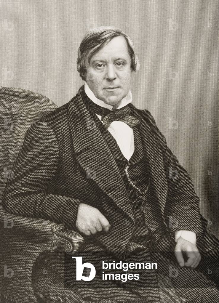 William Scholefield (1809-67) engraved by D.J. Pound from a photograph, from 'The Drawing-Room of Eminent Personages, Volume 2', published in London, 1860 (engraving)