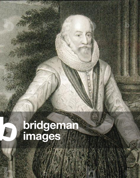 Edward Somerset, 4th Earl of Worcester (c.1553-1627), from 'Lodge's British Portraits', 1823 (litho)