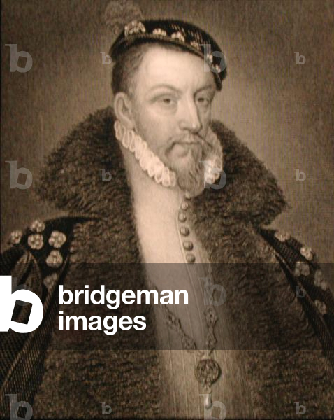 Portrait of Thomas Radcliffe (c.1525-83) 3rd Earl of Sussex, from 'Lodge's British Portraits', 1823 (litho)
