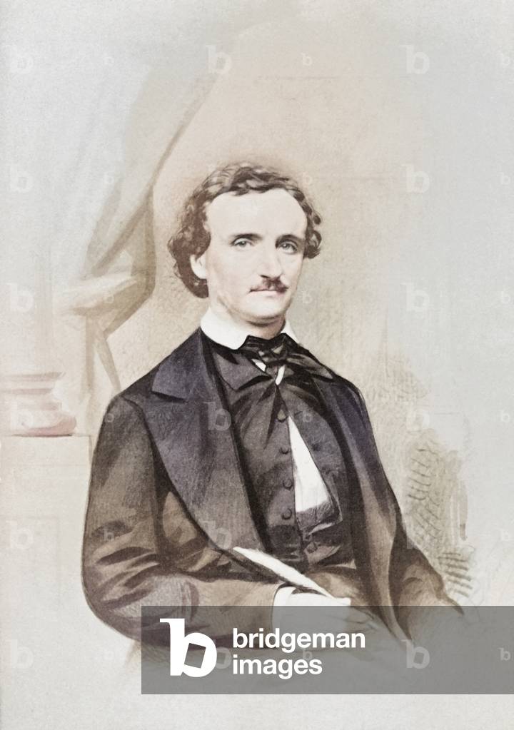 Edgar Allen Poe. 19th century (photo)