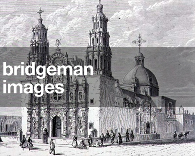The Parochial Church of Chihuahua, Mexico, 1880s (engraving)