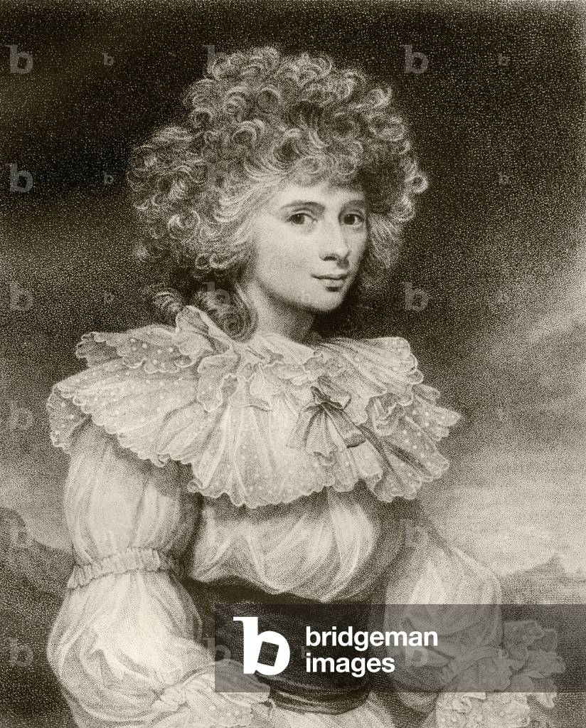 Elizabeth Cavendish, Duchess of Devonshire, engraved by F. Bartolozzi, from 'The Print-Collector's Handbook' by Alfred Whitman, published by George Bell & Sons, 1901 (litho)