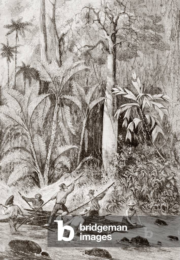 Expedition of 1867 searching for a route through Nicaragua for a trans-oceanic canal, led by Englishman Captain Bedford Pim.