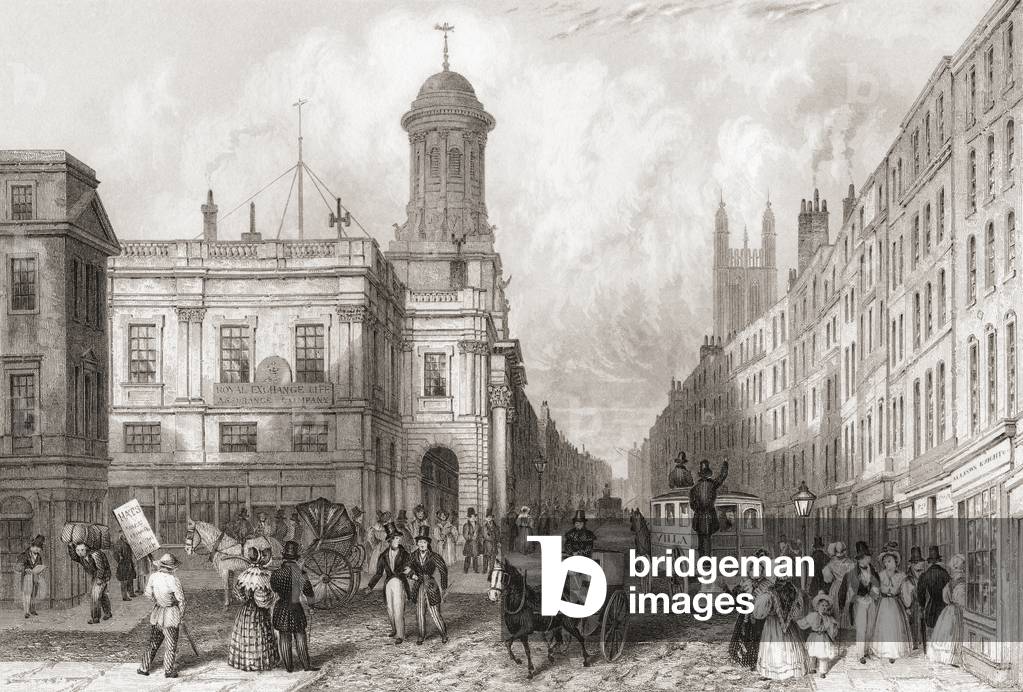 Royal Exchange and Cornhill, London, England