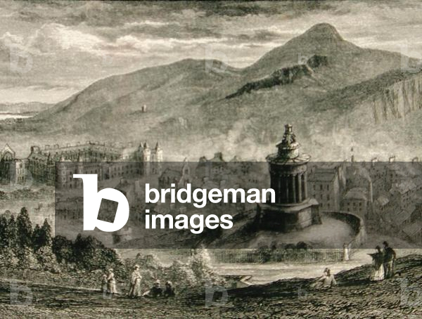 View from the Burns Monument, Calton Hill, Edinburgh in c.1880, from 'Scottish Pictures' published by the Religious Tract Society, 1886 (engraving)