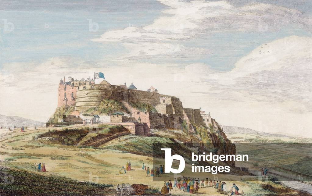 Edinburgh, Scotland in the 18th century  (engraving)