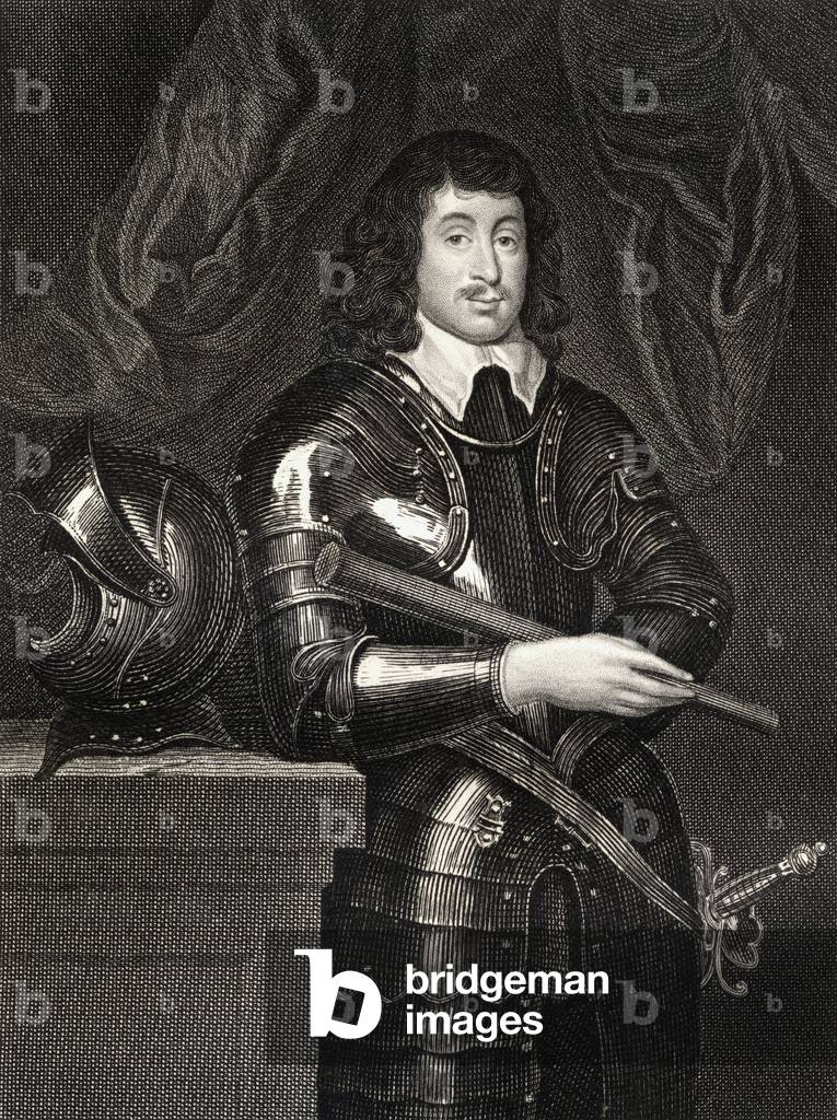 Portrait of Spencer Compton (1601-43) 2nd Earl of Northampton, from 'Lodge's British Portraits', 1823 (litho)