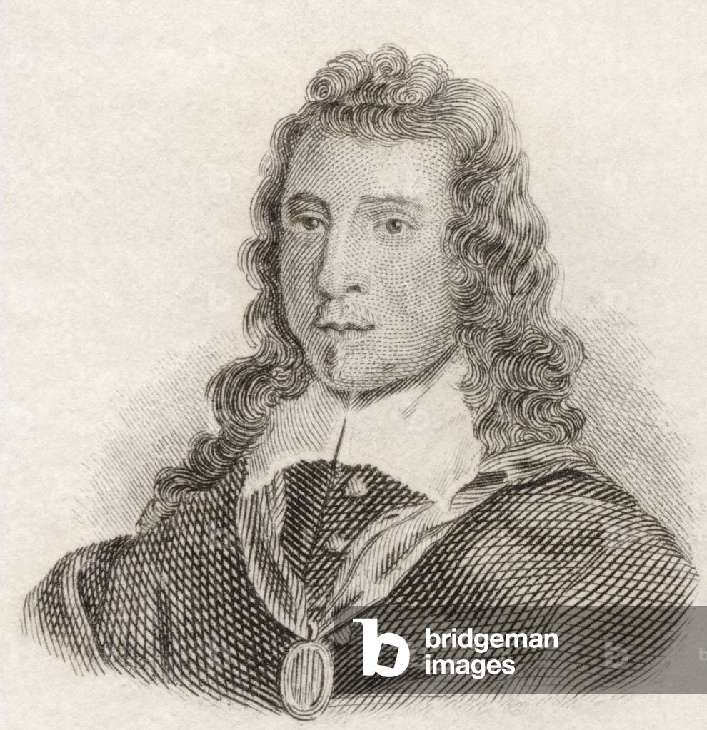 Sir John Denham, from 'Crabb's Historical Dictionary', published 1825 (litho)