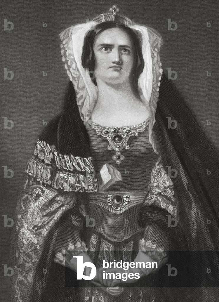 Lady Macbeth, from 'Macbeth' written by William Shakespeare (1564-1616) c.1845 (engraving)