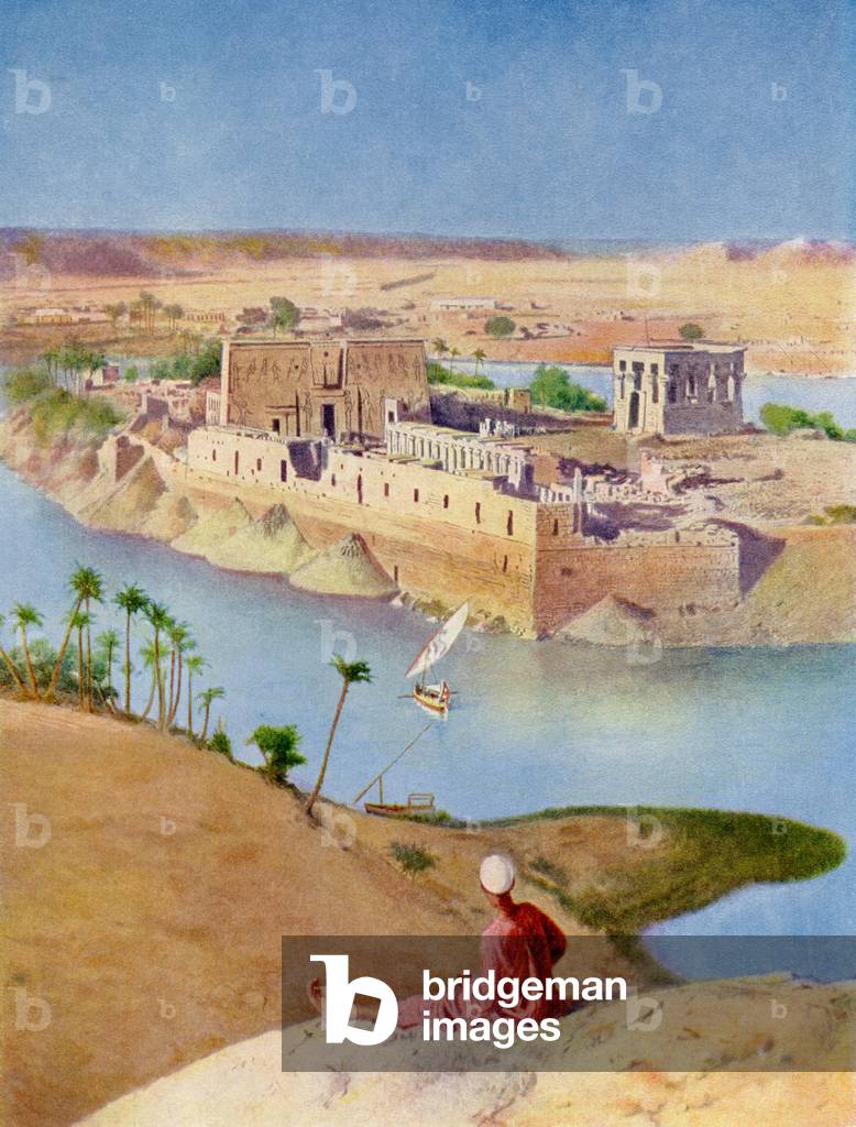 The Temple Complex on the island of Philae, Egypt c.1920, from The Wonders of the World, pub. c.1920