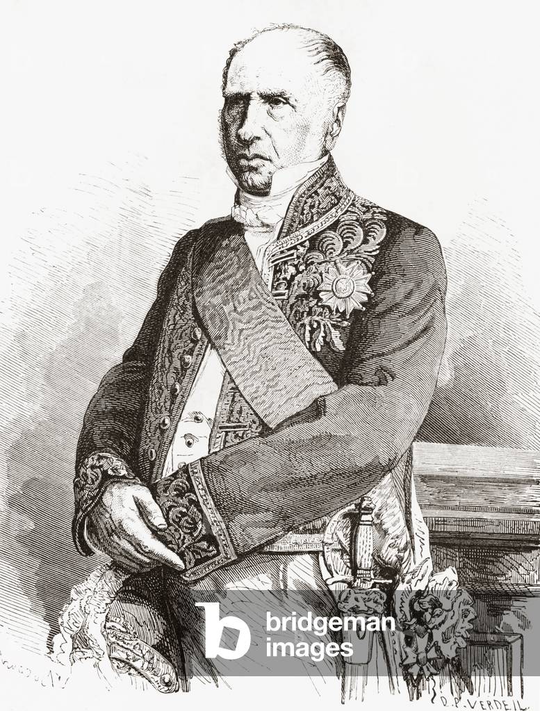 André Marie Jean Jacques Dupin, aka Dupin the Elder, from Album-Evenement, Prime du Journal L'Evenement, pub. 1865