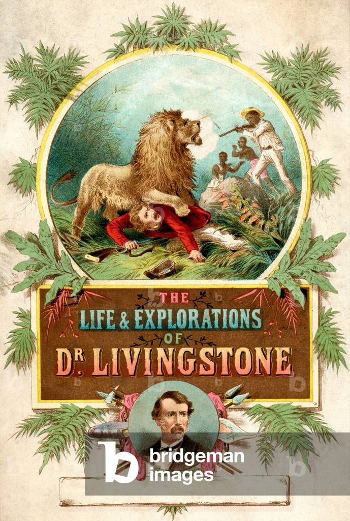 Frontispiece to The Life and Explorations of Dr. Livingstone published c.1875.