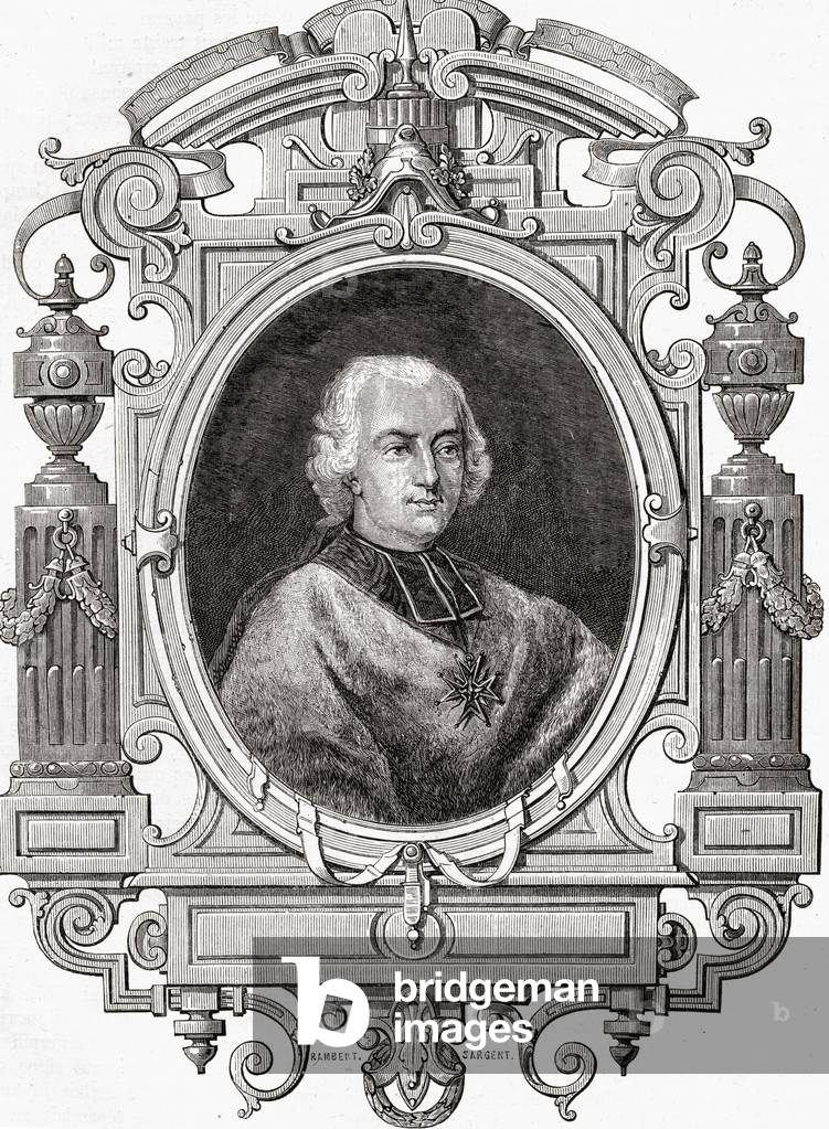 Cardinal de Rohan, from 'Histoire de la Revolution Francaise' by Louis Blanc (1811-82) (engraving)