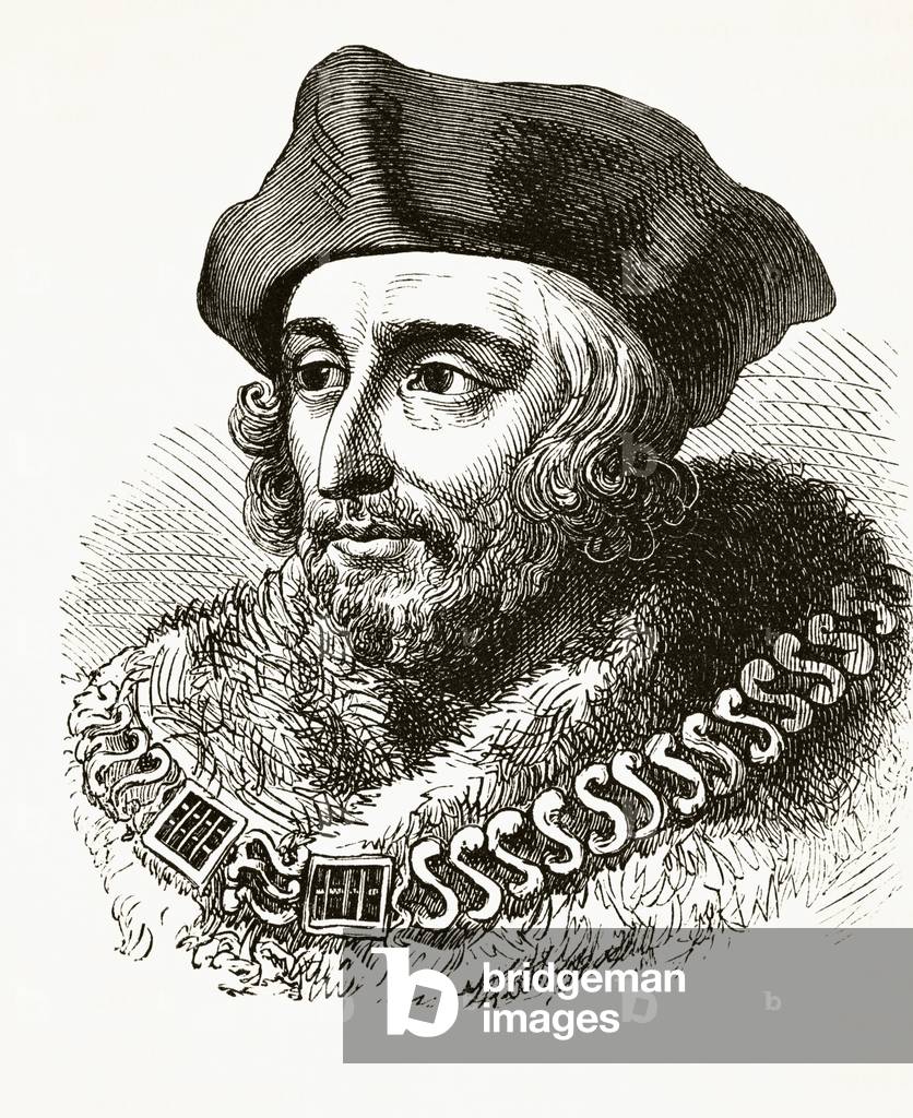 Sir Thomas More, from 'The National and Domestic History of England' by William Hickman Smith Aubrey (1858-1916) published London, c.1890 (litho)