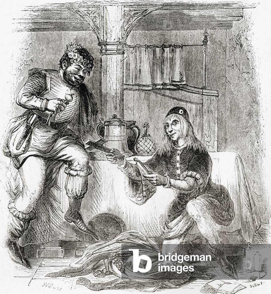 Sumpnour and Pardoner, from Old England: A Pictorial Museum, pub. 1847