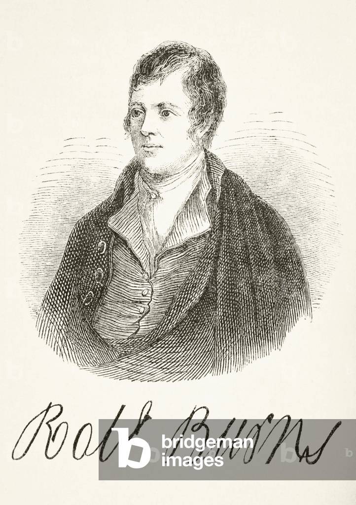 Robert Burns, from 'The National and Domestic History of England' by William Hickman Smith Aubrey (1858-1916) published London, c.1890 (litho)