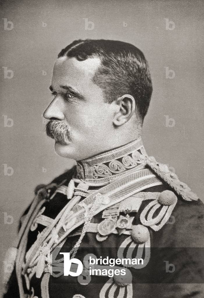 Field Marshal John Denton Pinkstone French, from the book South Africa and the Transvaal War by Louis Creswicke, pub. 1900