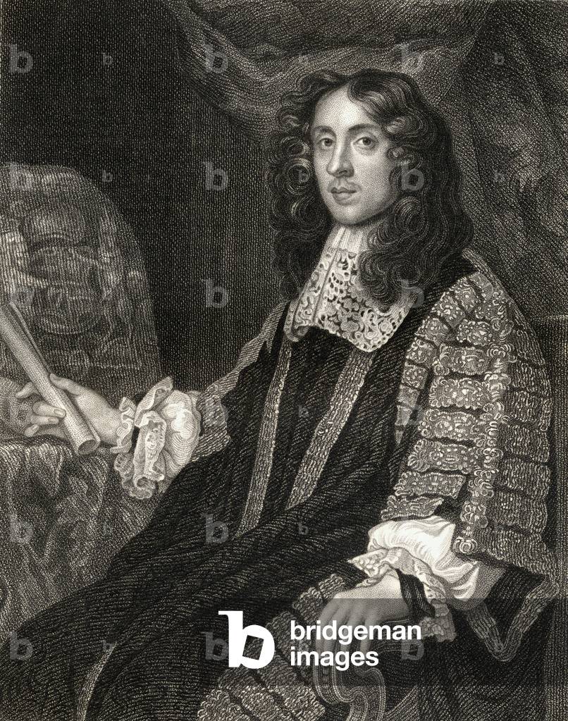 Portrait of Heneage Finch (1621-82), from 'Lodge's British Portraits', 1823 (litho)