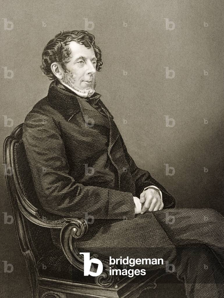 Thomas Slingsby Duncombe (1796-1861) engraved by D.J. Pound from a photograph, from 'The Drawing-Room of Eminent Personages, Volume 2', published in London, 1860 (engraving)