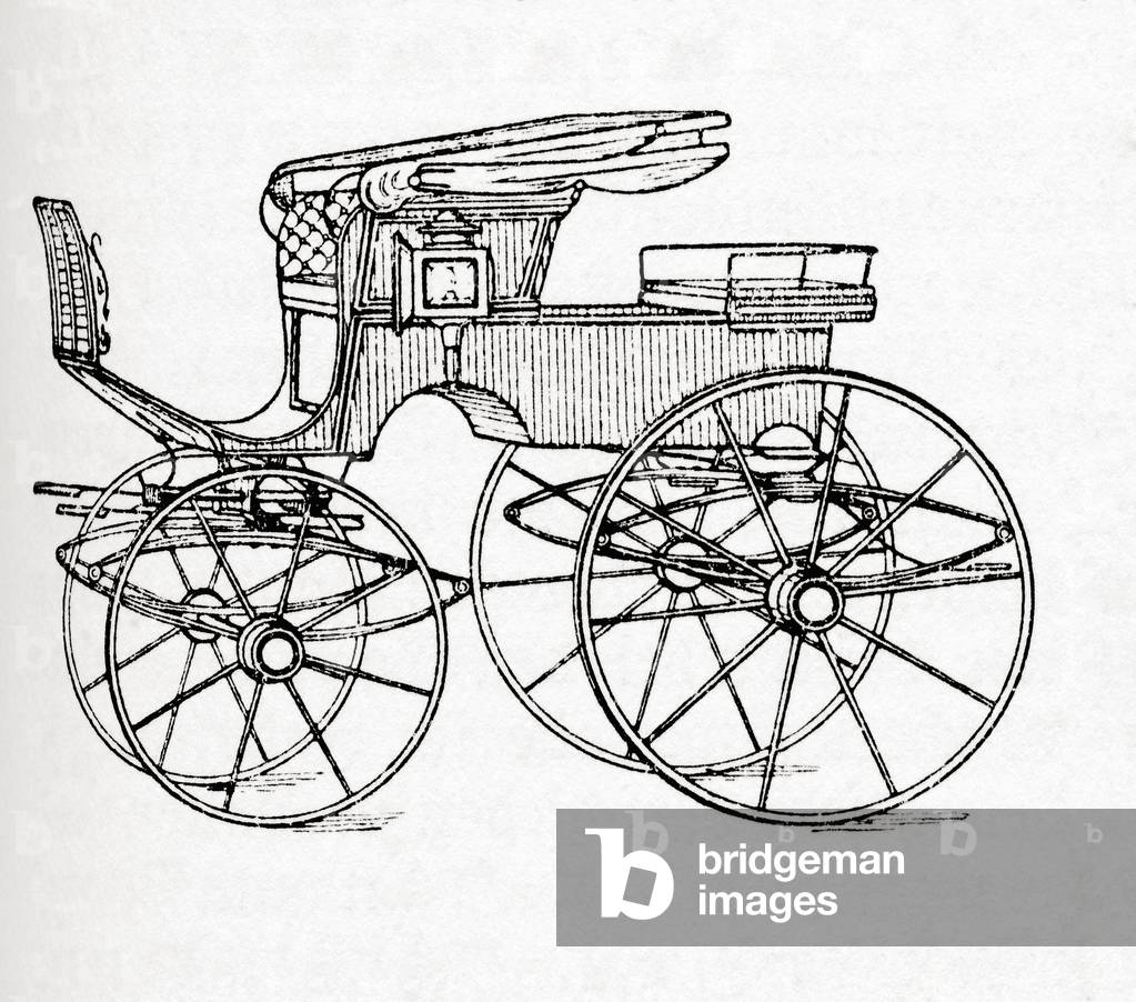 A Phaeton aka Phaéton, a form of sporty open carriage, from Meyers Lexicon, pub. 1928