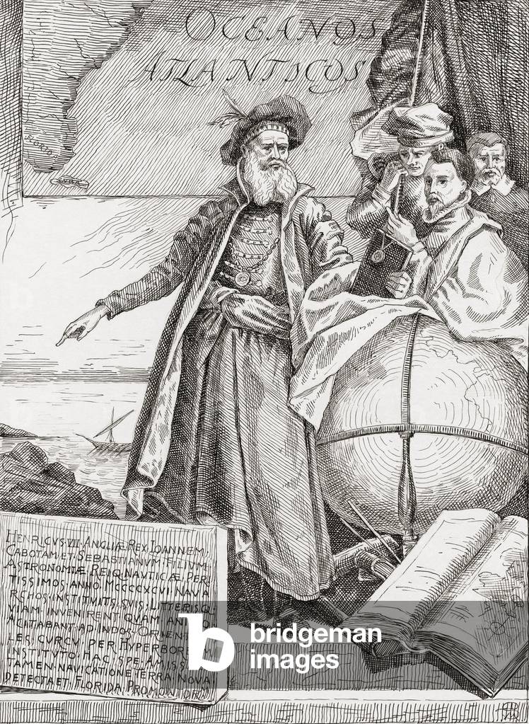 Sebastian Cabot, Italian explorer with his three sons