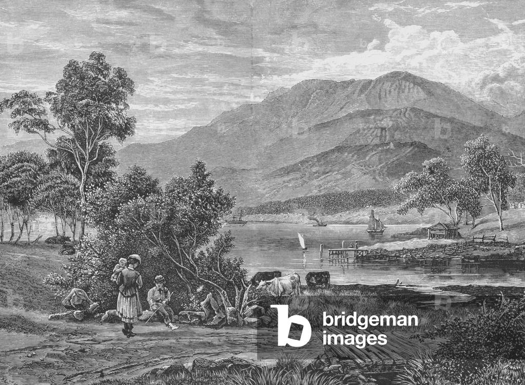 Mount Wellington, Tasmania, Australia, from 'Australian Pictures', pub. by The Religious Tract Society, 1886 (engraving)