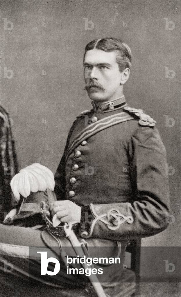 Lord Kitchener as a young officer of the Royal Engineers.  Field Marshal Horatio Herbert Kitchener, 1st Earl Kitchener, 1850  1916. British Field Marshal.   From Field Marshal Lord Kitchener, His Life and Work for the Empire, published 1916.