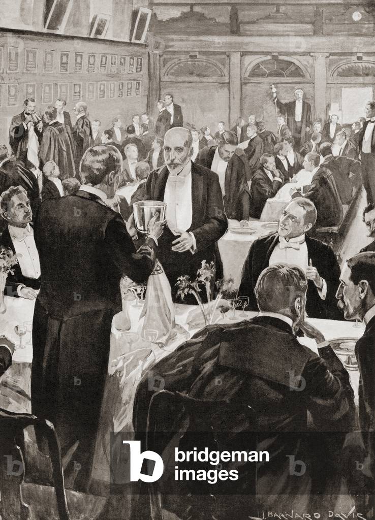 A 'Grand Night' Toast at Gray's Inn, London, from 'Living London', c.1901 (print)