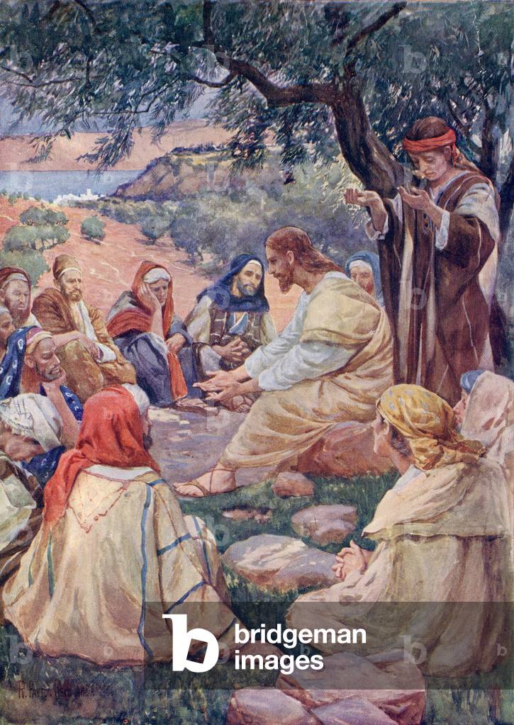 The Sermon on the Mount, from 'A Book of Modern Palestine' by Richard Penlake pub. c.1910 (print)